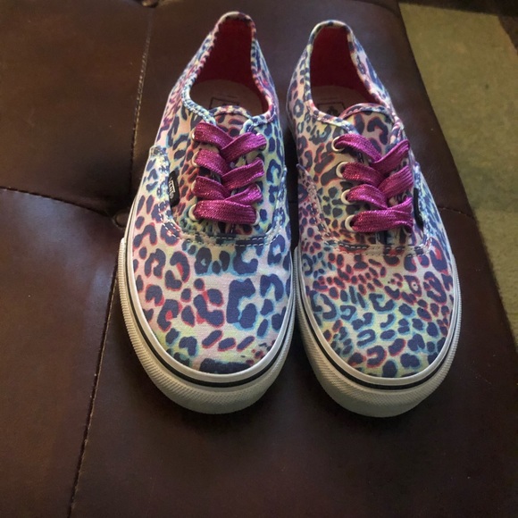 rainbow leopard print vans